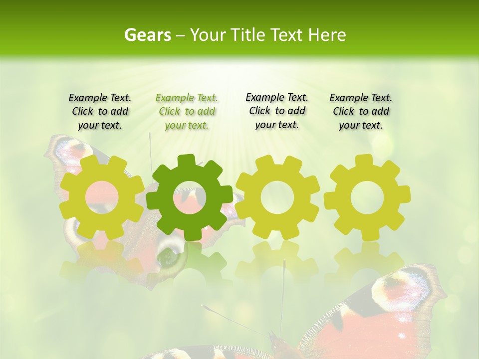 Garden Insect Dew PowerPoint Template