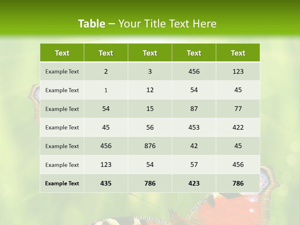 Garden Insect Dew PowerPoint Template