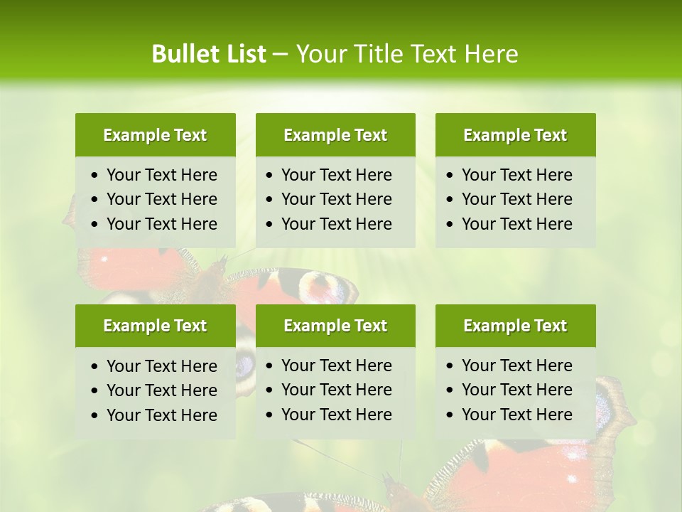 Garden Insect Dew PowerPoint Template