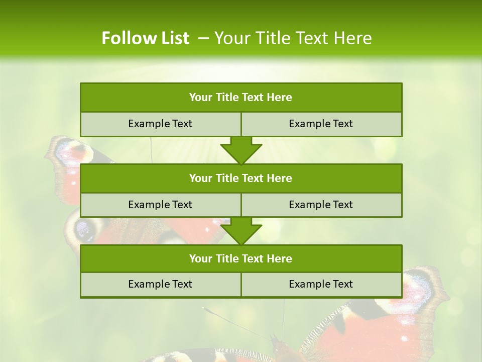 Garden Insect Dew PowerPoint Template