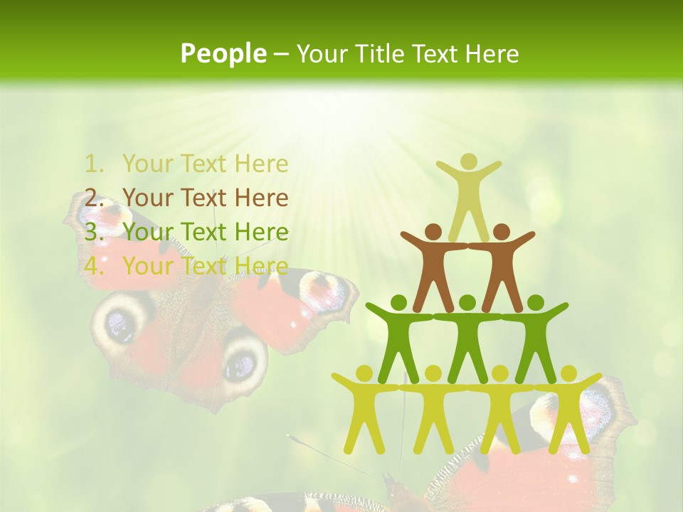 Garden Insect Dew PowerPoint Template