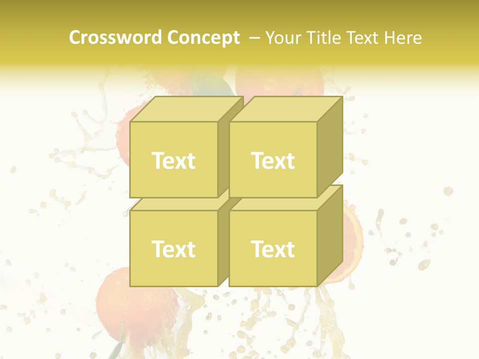 Fruit Spray Droplet PowerPoint Template