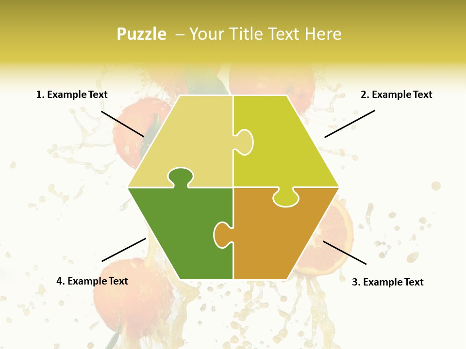 Fruit Spray Droplet PowerPoint Template