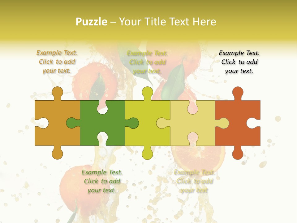 Fruit Spray Droplet PowerPoint Template