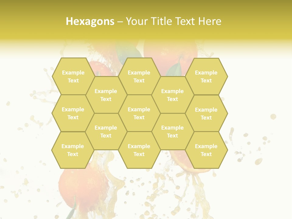 Fruit Spray Droplet PowerPoint Template