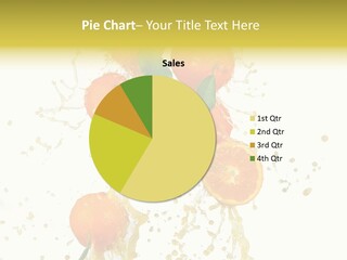 Fruit Spray Droplet PowerPoint Template