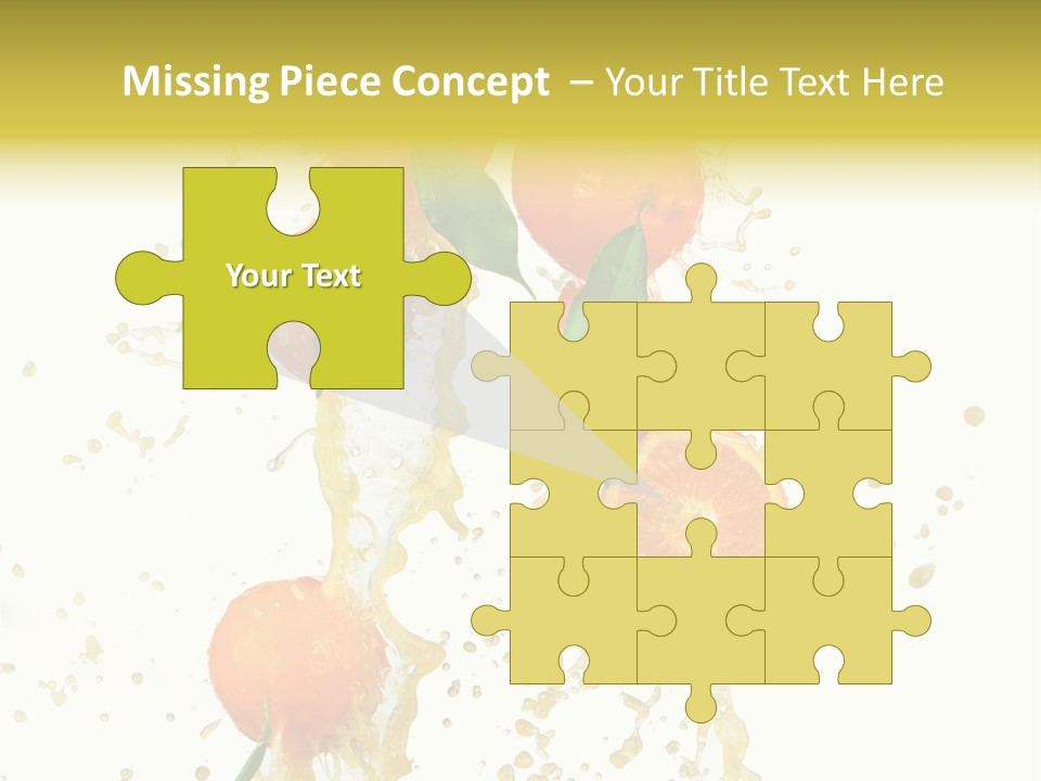 Fruit Spray Droplet PowerPoint Template