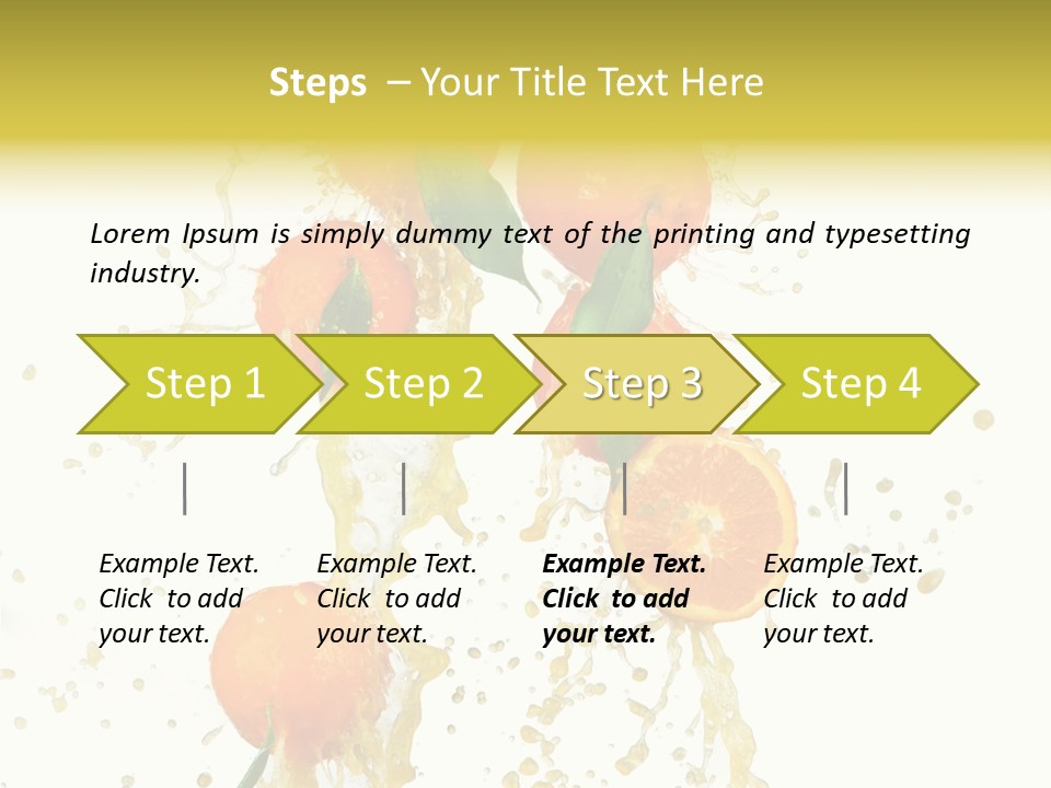 Fruit Spray Droplet PowerPoint Template