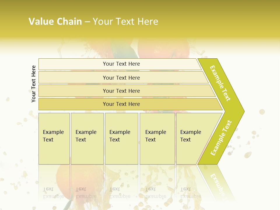 Fruit Spray Droplet PowerPoint Template
