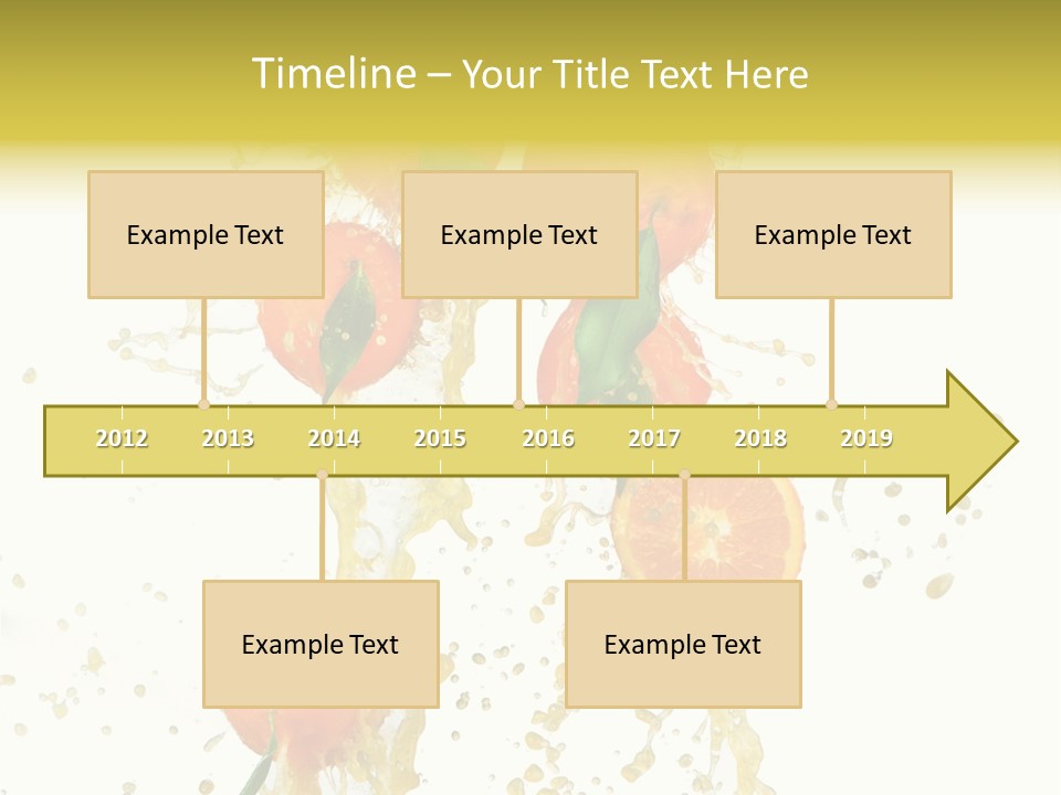 Fruit Spray Droplet PowerPoint Template