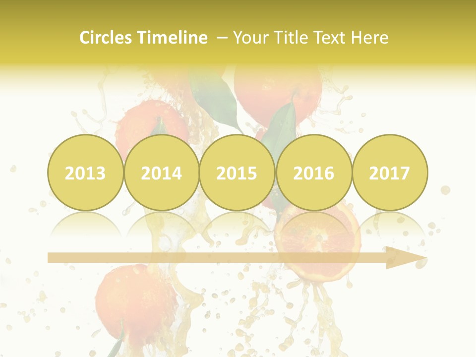 Fruit Spray Droplet PowerPoint Template
