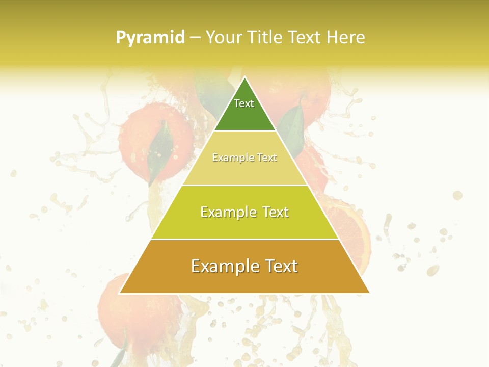 Fruit Spray Droplet PowerPoint Template