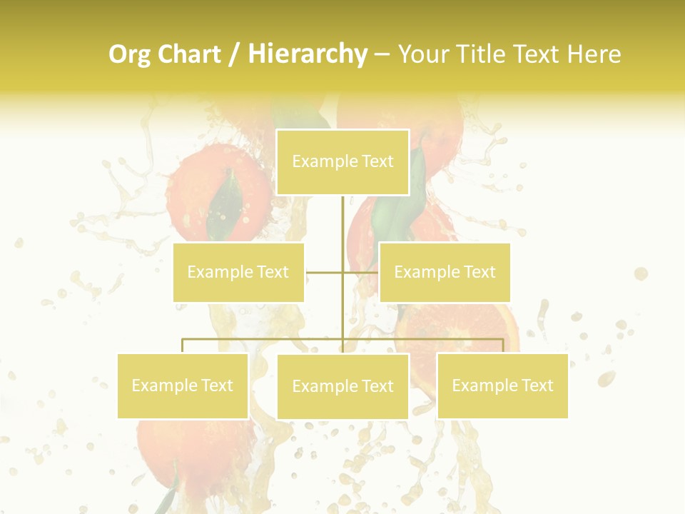 Fruit Spray Droplet PowerPoint Template