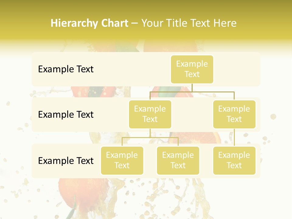 Fruit Spray Droplet PowerPoint Template