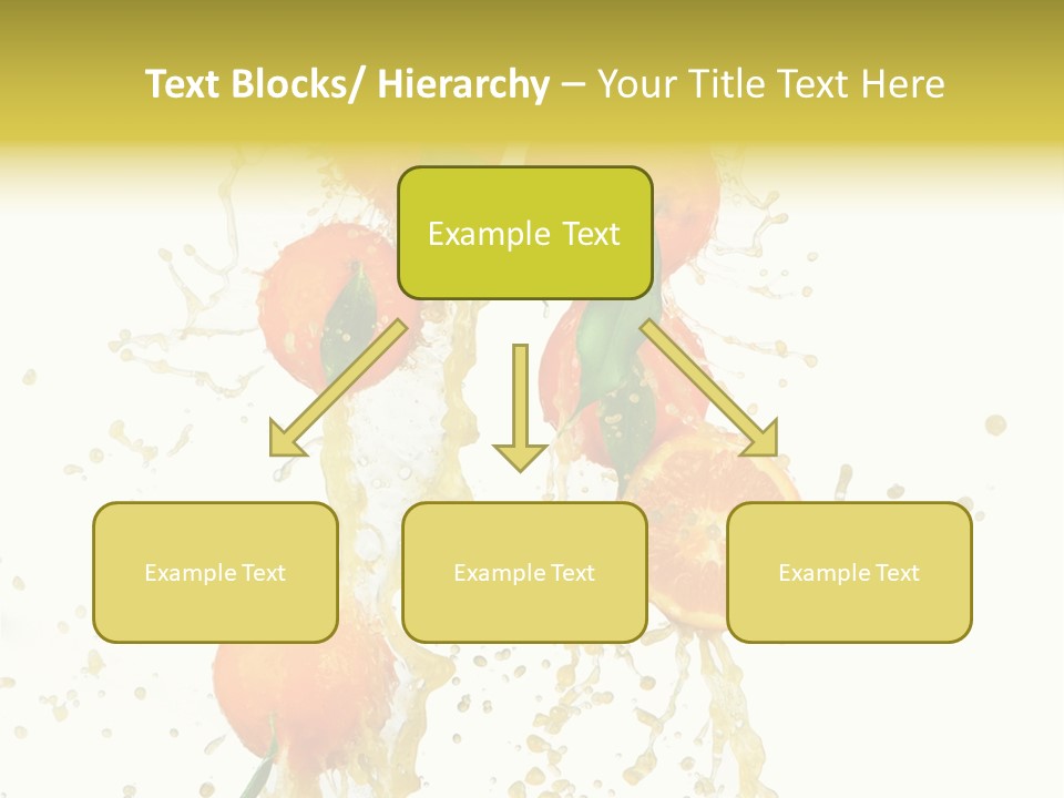 Fruit Spray Droplet PowerPoint Template