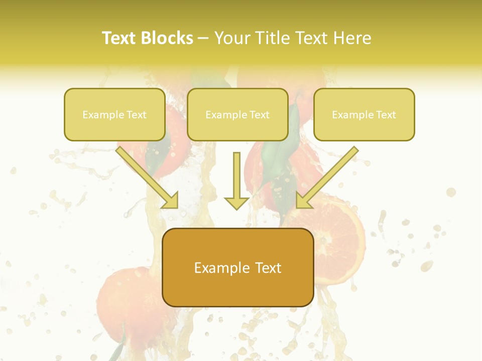 Fruit Spray Droplet PowerPoint Template