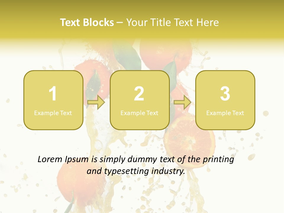 Fruit Spray Droplet PowerPoint Template