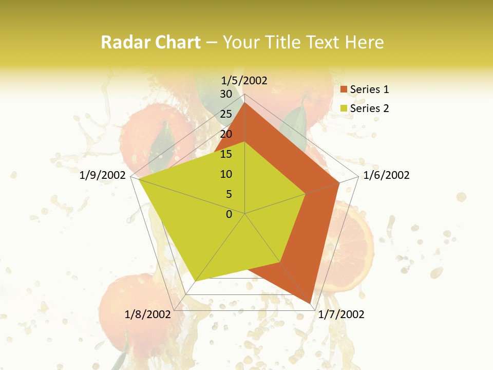 Fruit Spray Droplet PowerPoint Template