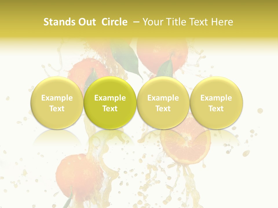 Fruit Spray Droplet PowerPoint Template