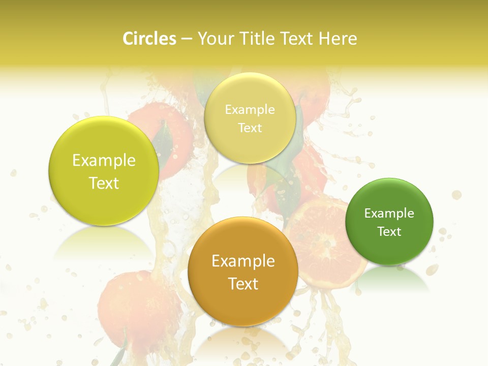 Fruit Spray Droplet PowerPoint Template