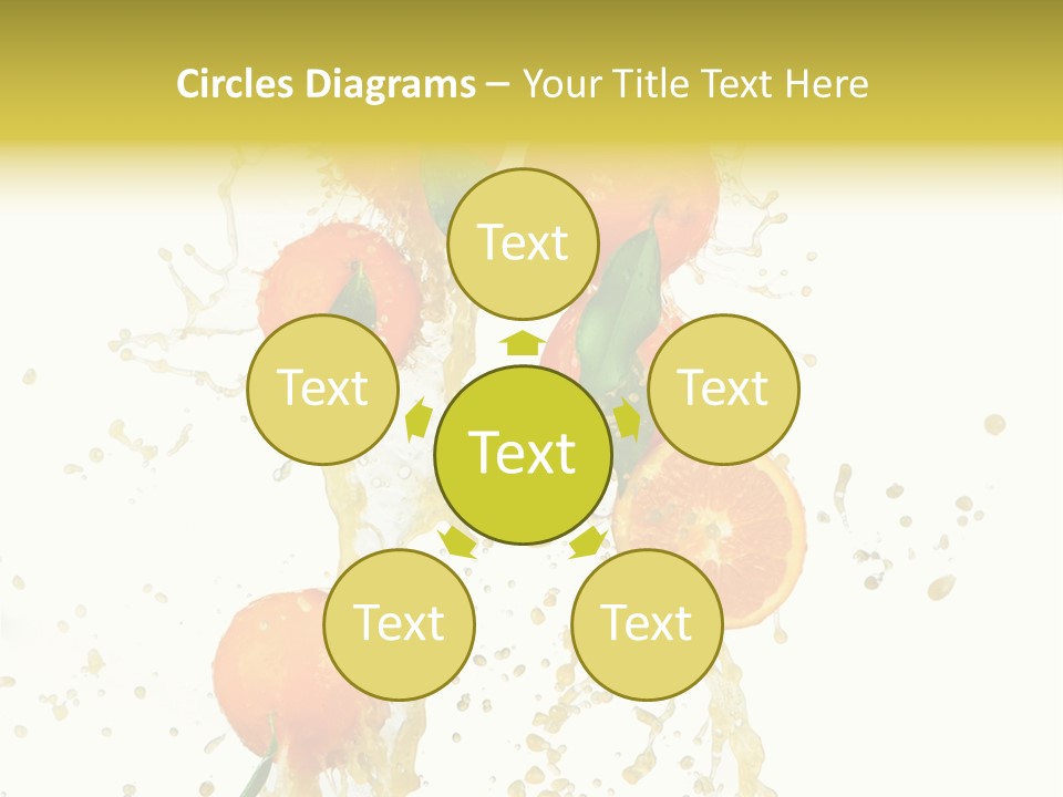 Fruit Spray Droplet PowerPoint Template