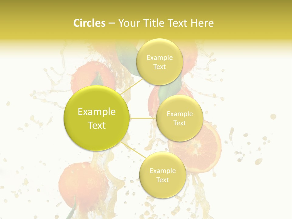 Fruit Spray Droplet PowerPoint Template