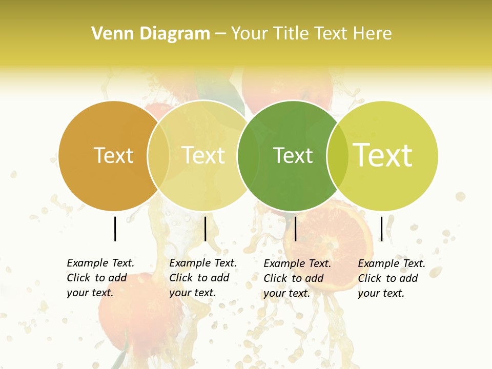 Fruit Spray Droplet PowerPoint Template