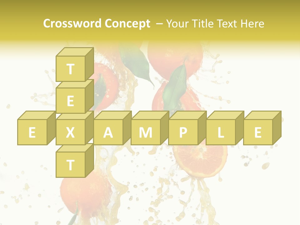 Fruit Spray Droplet PowerPoint Template