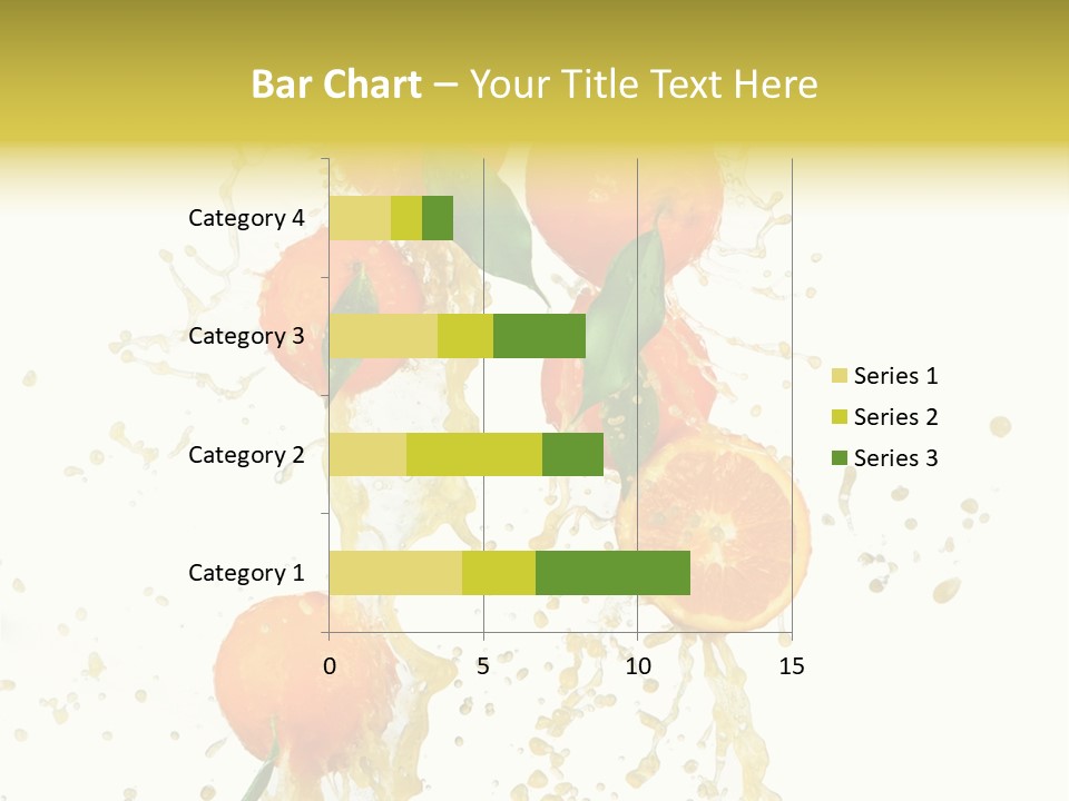 Fruit Spray Droplet PowerPoint Template