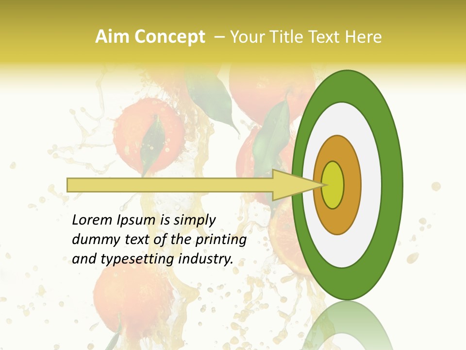 Fruit Spray Droplet PowerPoint Template