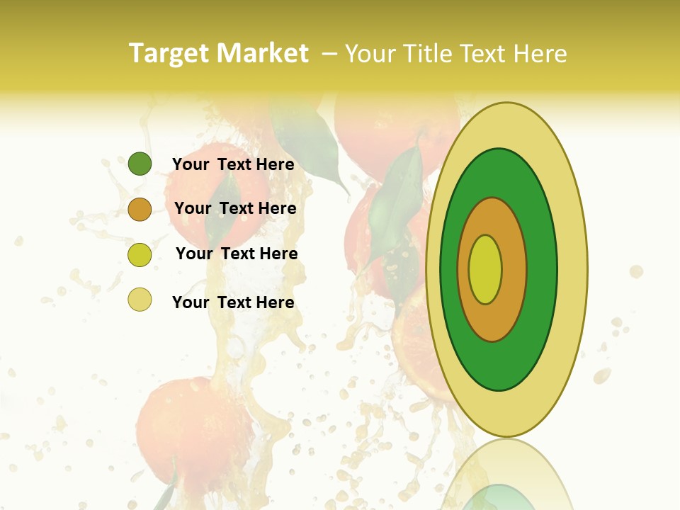Fruit Spray Droplet PowerPoint Template