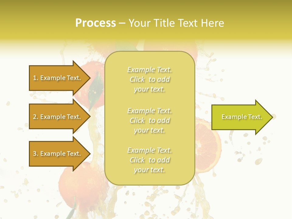 Fruit Spray Droplet PowerPoint Template