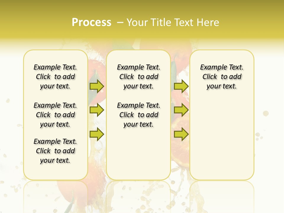 Fruit Spray Droplet PowerPoint Template