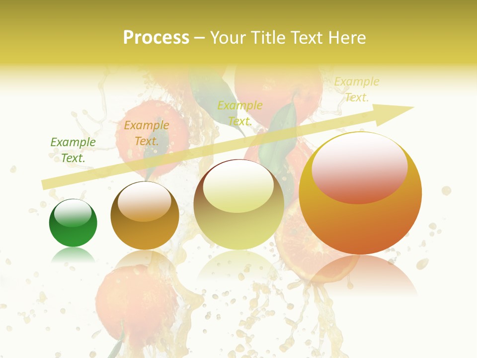 Fruit Spray Droplet PowerPoint Template
