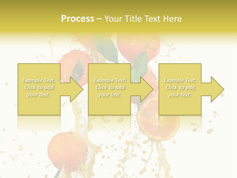 Fruit Spray Droplet PowerPoint Template