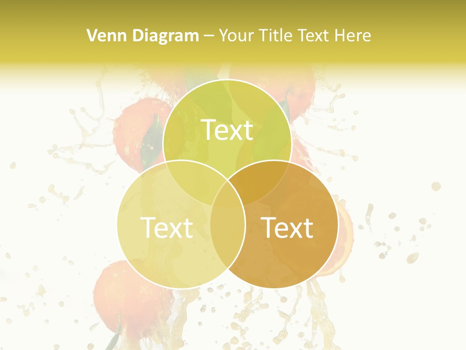 Fruit Spray Droplet PowerPoint Template