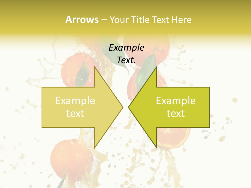 Fruit Spray Droplet PowerPoint Template