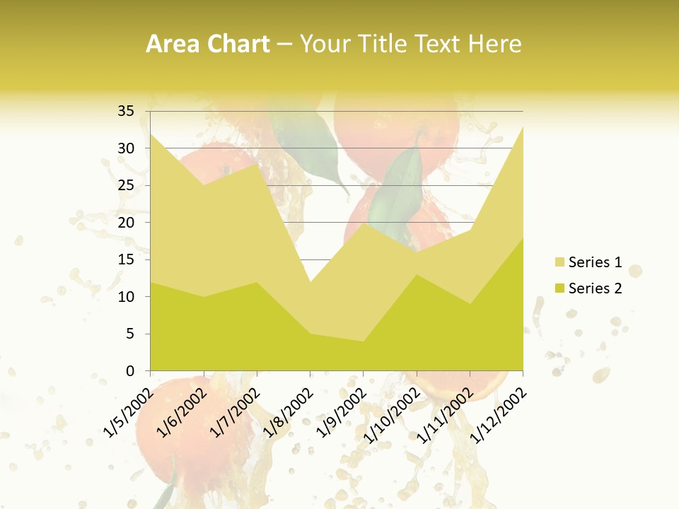 Fruit Spray Droplet PowerPoint Template