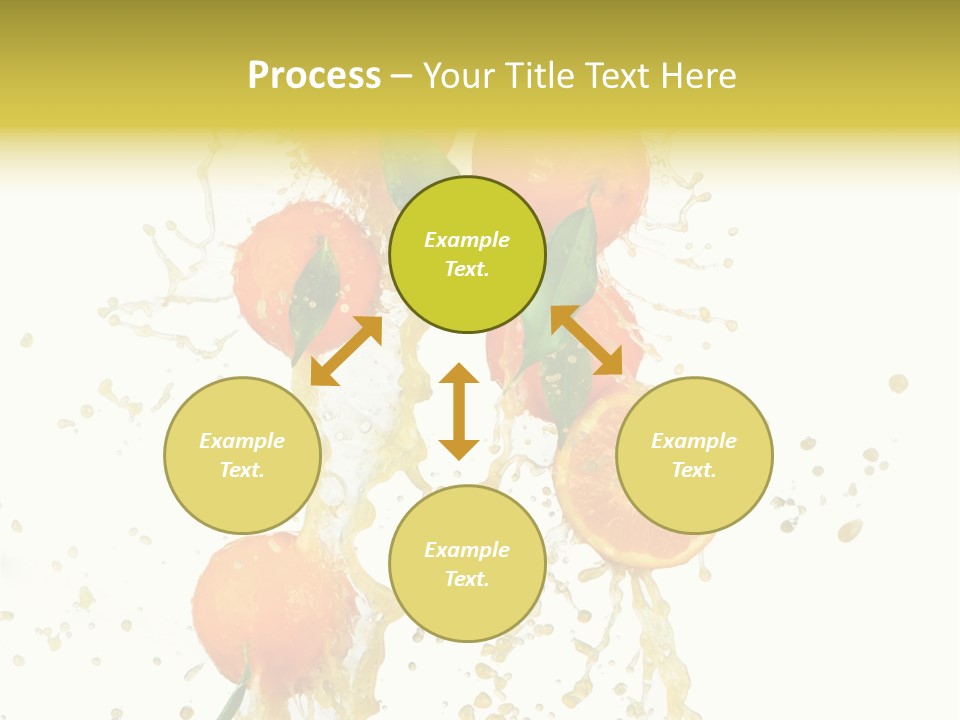 Fruit Spray Droplet PowerPoint Template