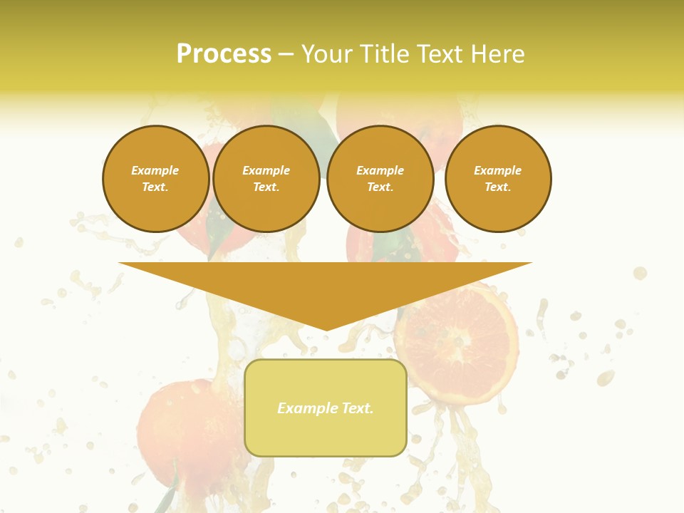 Fruit Spray Droplet PowerPoint Template