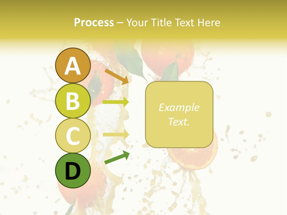 Fruit Spray Droplet PowerPoint Template