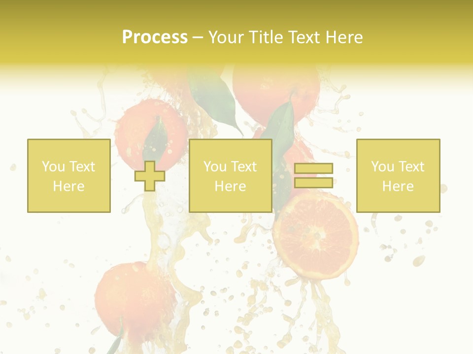 Fruit Spray Droplet PowerPoint Template