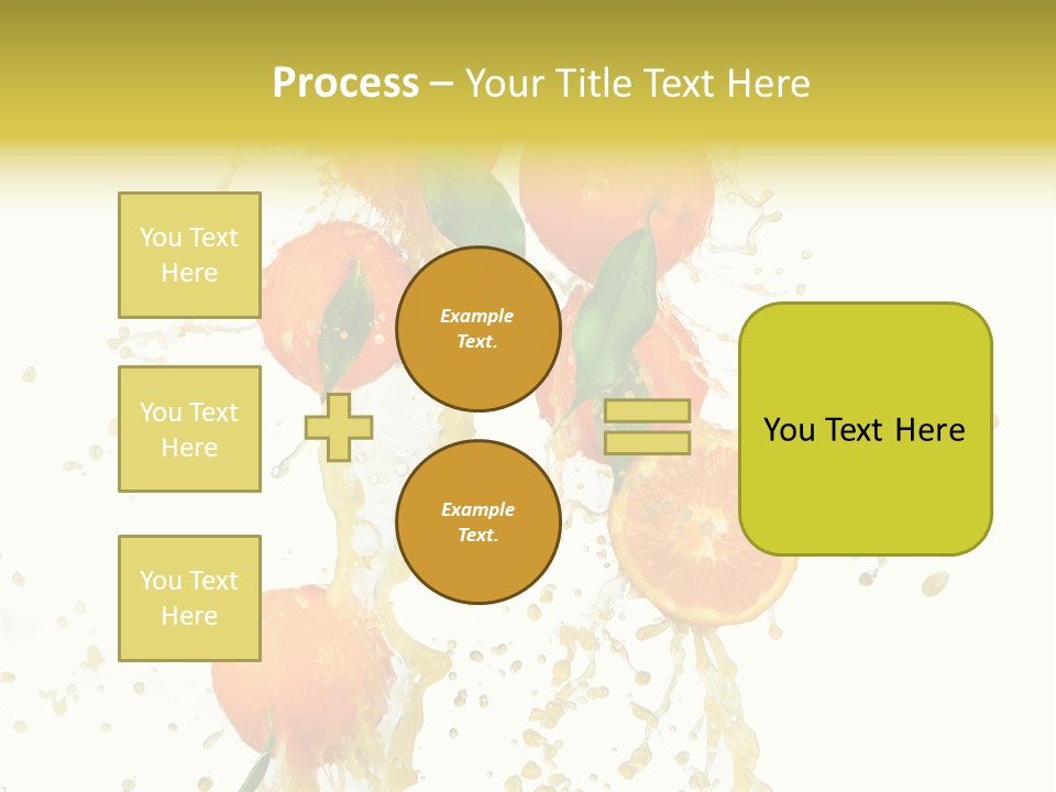 Fruit Spray Droplet PowerPoint Template