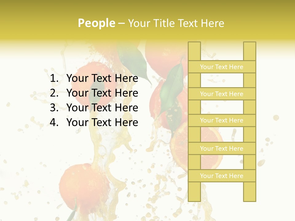 Fruit Spray Droplet PowerPoint Template