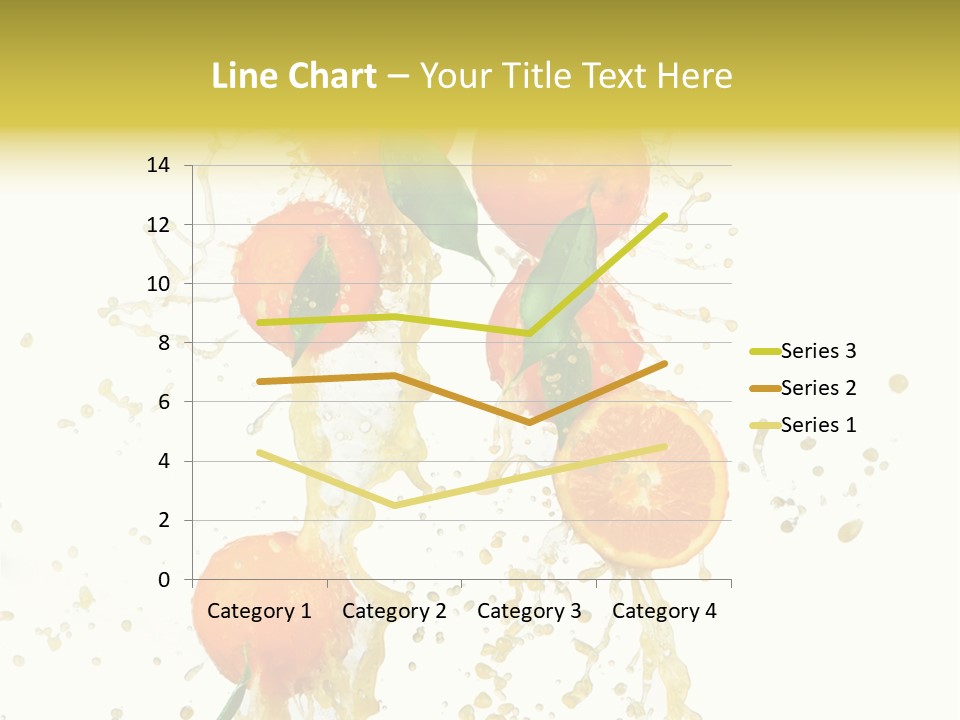Fruit Spray Droplet PowerPoint Template