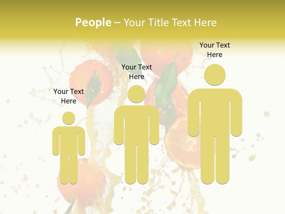 Fruit Spray Droplet PowerPoint Template