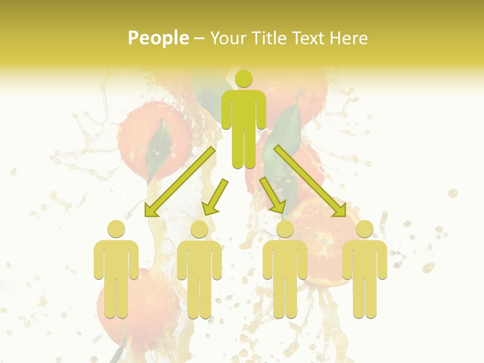 Fruit Spray Droplet PowerPoint Template