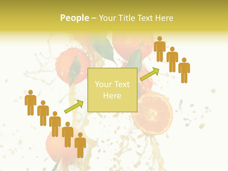 Fruit Spray Droplet PowerPoint Template