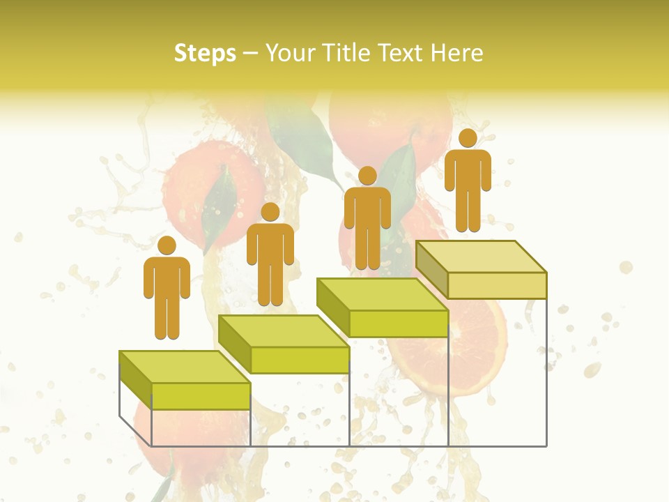 Fruit Spray Droplet PowerPoint Template