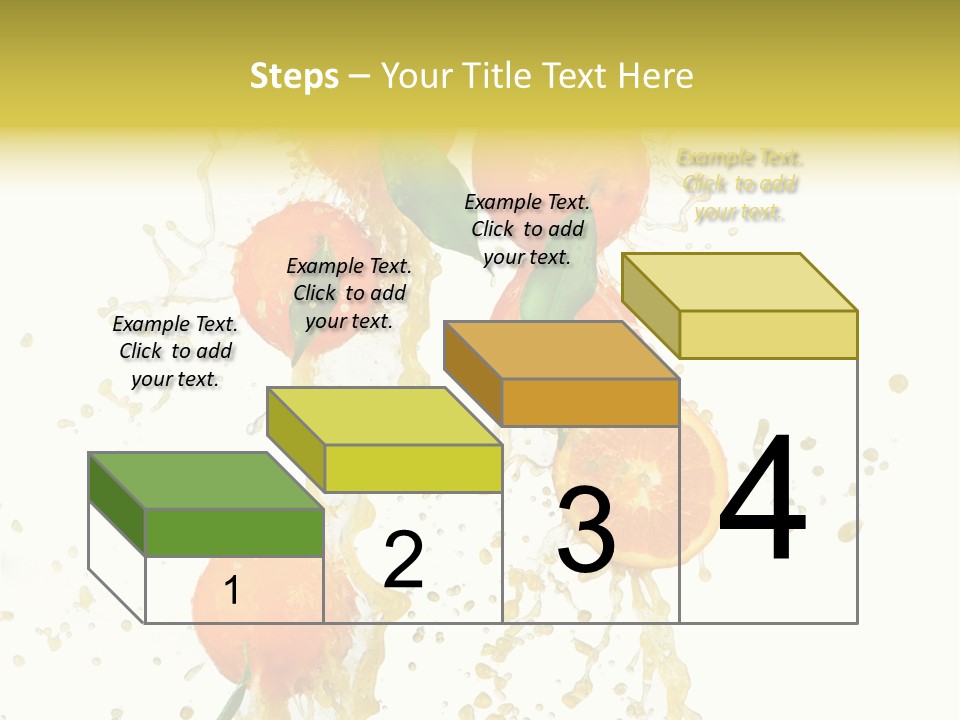 Fruit Spray Droplet PowerPoint Template